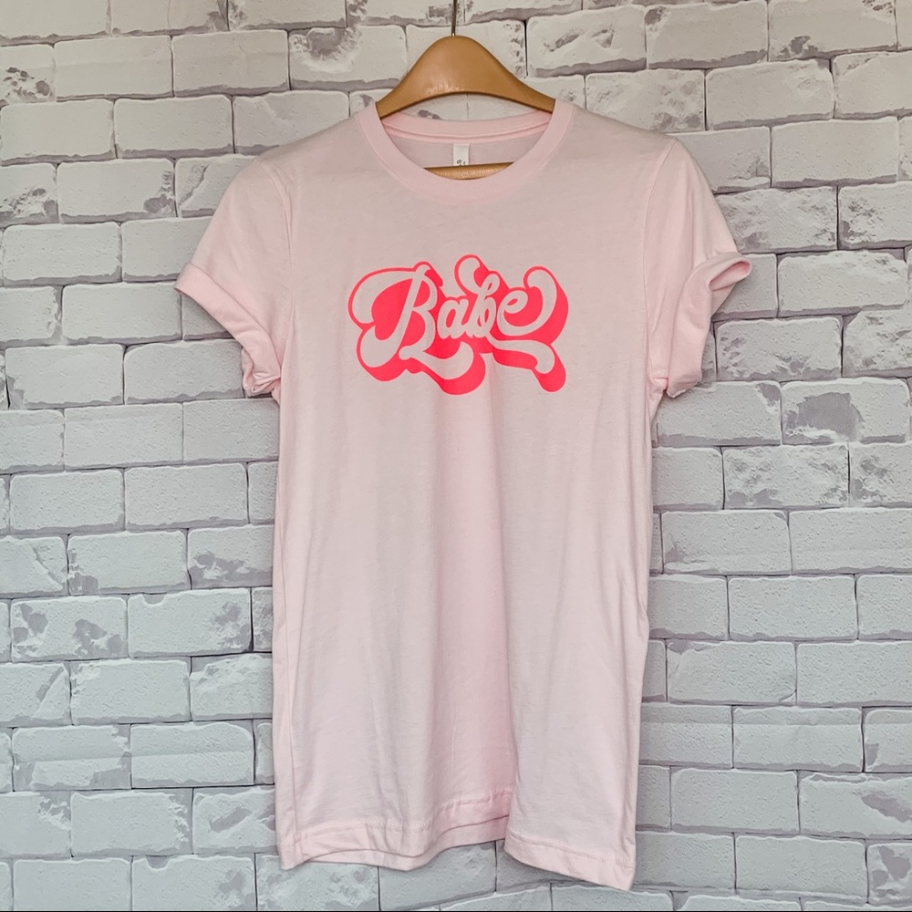 Pink “Babe”  Bella Canvas Graphic Tee